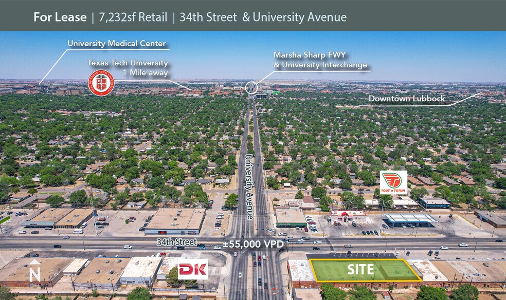 2431 34th St, Lubbock, TX à louer - Photo principale – Image 1 sur 10