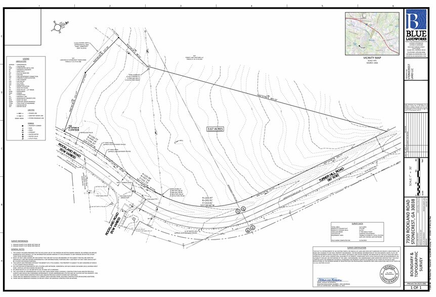 7350 Rockland Rd, Stonecrest, GA à vendre - Plan de site – Image 2 sur 2