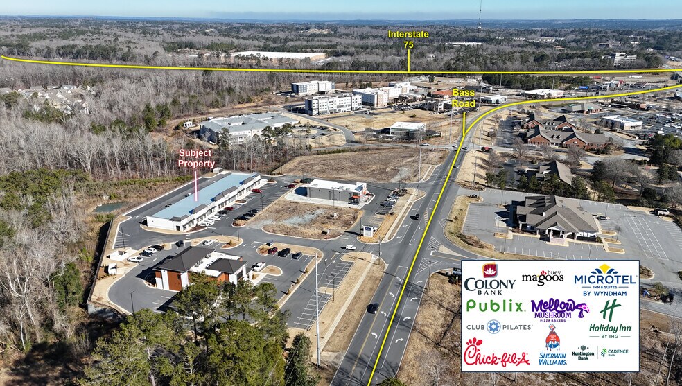 1448 Bass Road Rd, Macon-Bibb, GA à louer - Aérien – Image 3 sur 5