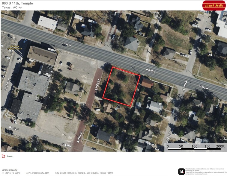 803 11th St, Temple, TX à vendre - Aérien – Image 2 sur 2