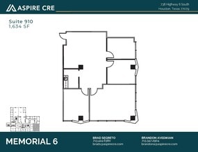 738 Highway 6 S, Houston, TX à louer Plan d’étage– Image 1 sur 2
