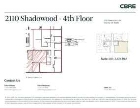 2100 Powers Ferry Rd Se, Atlanta, GA à louer Plan de site– Image 1 sur 1