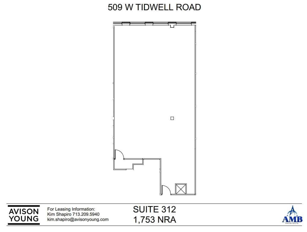 509 W Tidwell Rd, Houston, TX à louer Plan d’étage– Image 1 sur 2
