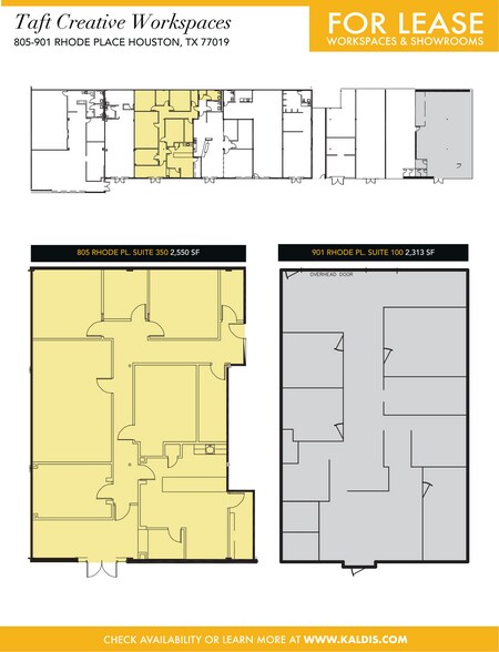 805 Rhode Pl, Houston, TX à louer - Plan d’étage – Image 2 sur 6
