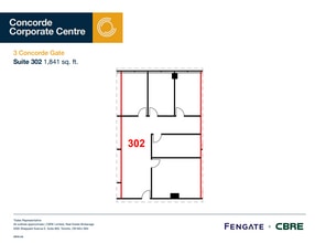3 Concorde Gate, Toronto, ON à louer Plan d’étage– Image 1 sur 1