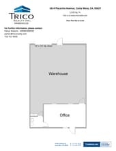 1602-1618 Placentia Ave, Costa Mesa, CA à louer Plan d’étage– Image 1 sur 1