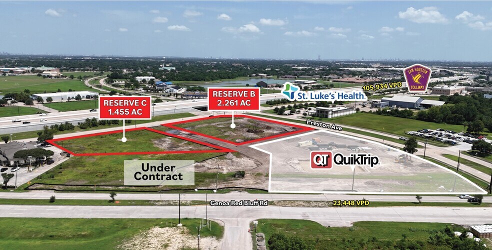NEQ of Sam Houston Tollway & Genoa Red Bluff Rd, Pasadena, TX à vendre - Photo de l’immeuble – Image 2 sur 2