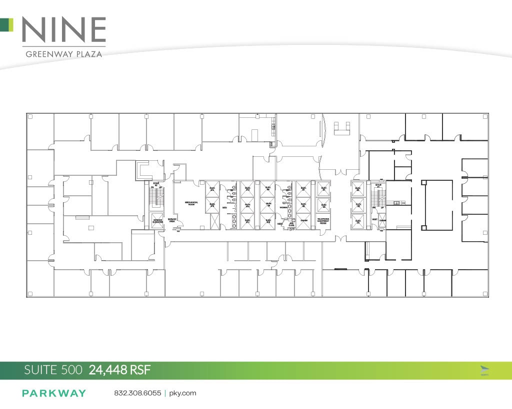 9 Greenway Plz, Houston, TX à louer Plan d’étage– Image 1 sur 1