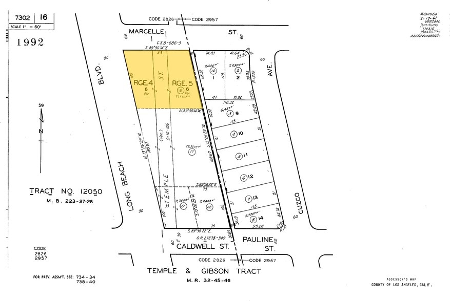 1110-1112 S Long Beach Blvd, Compton, CA à vendre - Plan cadastral – Image 2 sur 22