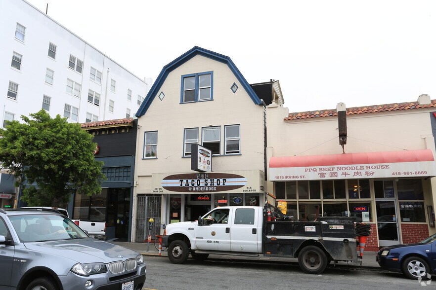 1824 Irving St, San Francisco, CA à louer - Photo principale – Image 1 sur 3