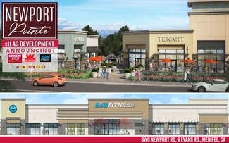 Plus de détails pour SWC Newport Rd. & Evans Rd. Evans Rd, Menifee, CA - Local commercial à louer