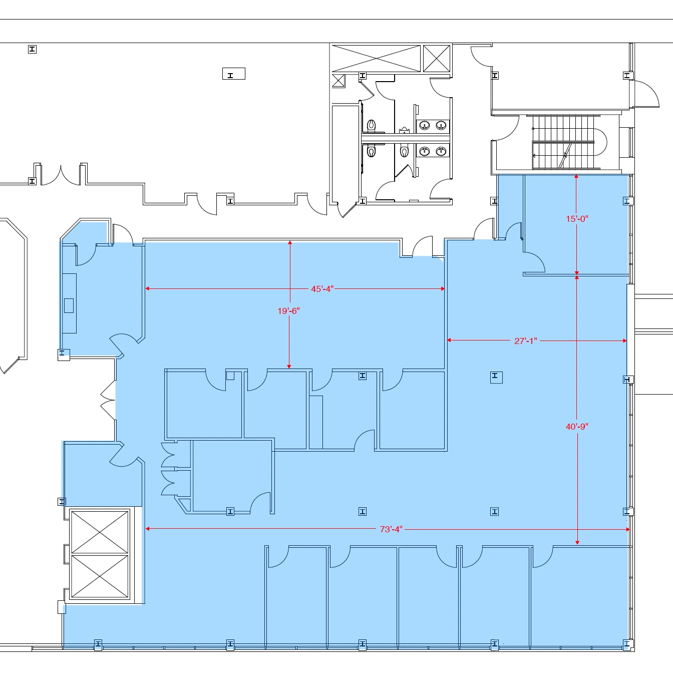 101 West Ave, Jenkintown, PA à louer Plan d’étage– Image 1 sur 2