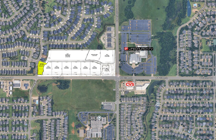 NW 178th St & N Pennsylvania Ave, Edmond, OK à vendre - Aérien – Image 3 sur 3