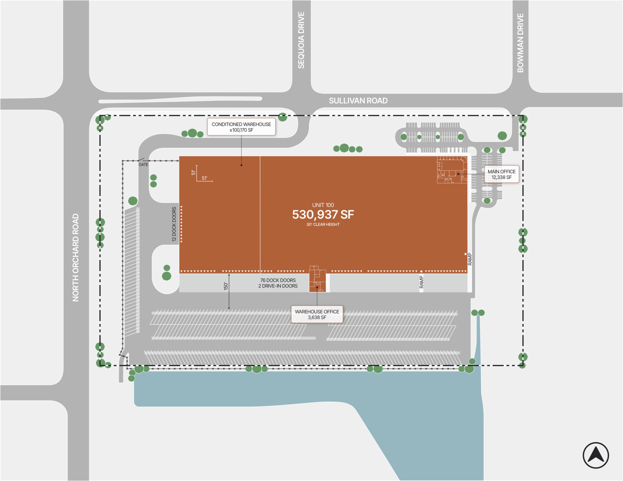 2380 Sullivan Rd, Aurora, IL à louer Plan de site– Image 1 sur 1
