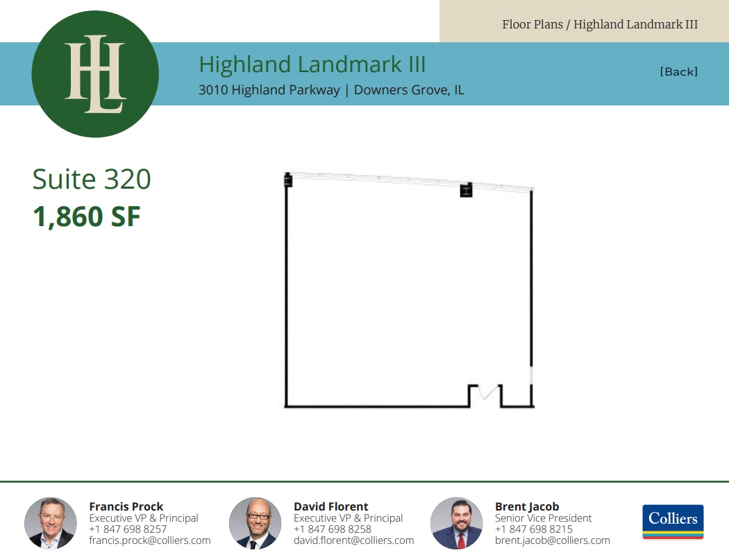 3010 Highland Pky, Downers Grove, IL à louer Plan d’étage– Image 1 sur 1