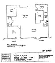 3000 Dundee Rd, Northbrook, IL à louer Plan d’étage– Image 1 sur 1
