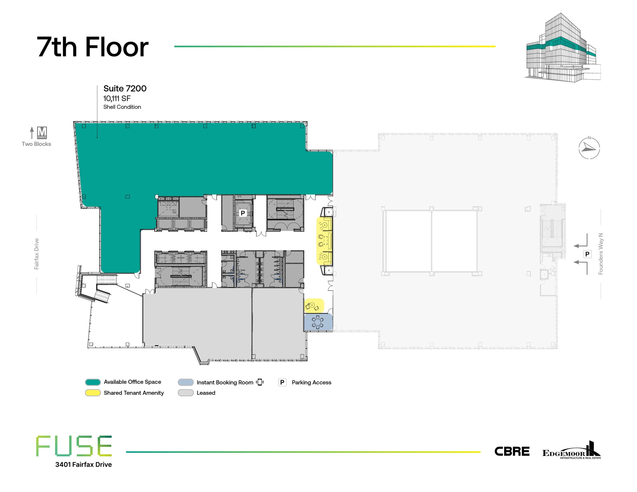 3401 Fairfax Dr, Arlington, VA à louer Plan d’étage– Image 1 sur 1