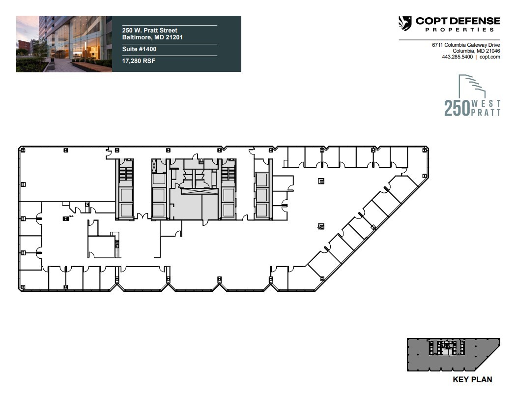 250 W Pratt St, Baltimore, MD à louer Plan d’étage– Image 1 sur 1