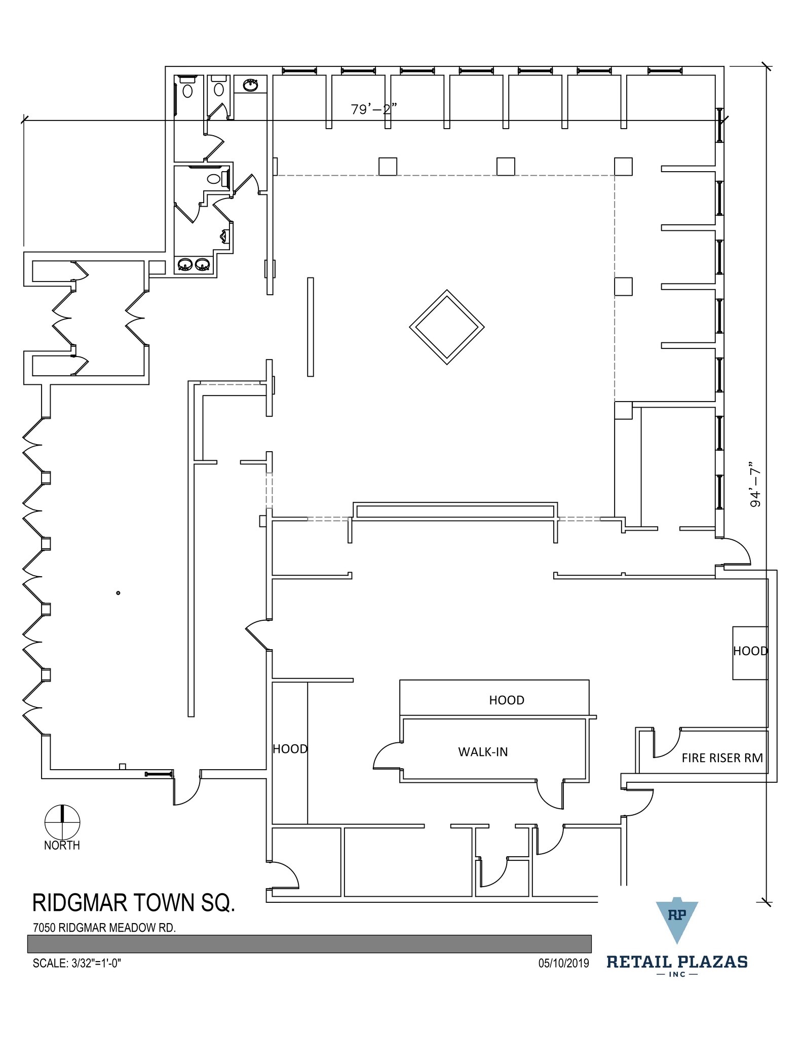 6801-7049 Ridgmar Meadow Rd, Fort Worth, TX à louer Plan de site– Image 1 sur 1