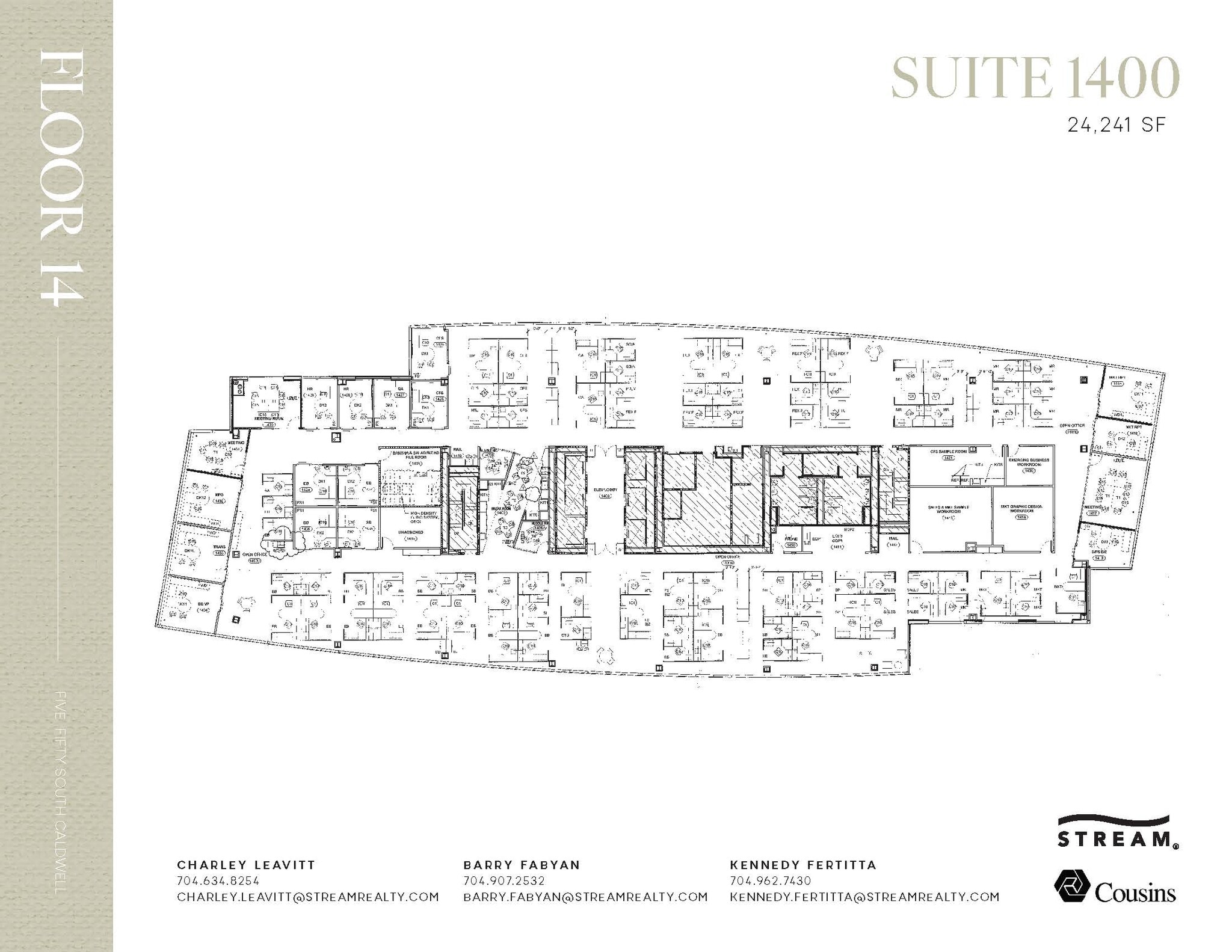 550 S Caldwell St, Charlotte, NC à louer Plan d’étage– Image 1 sur 1