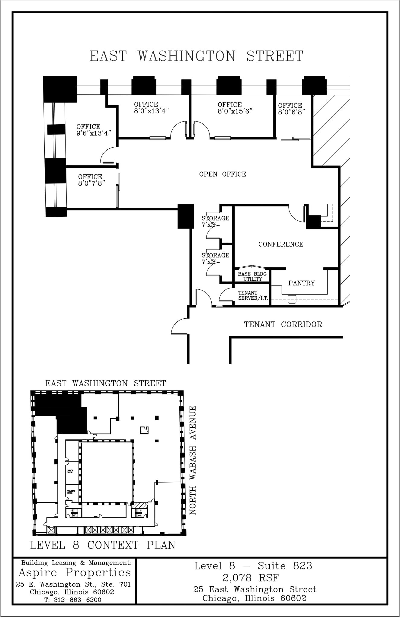 25 E Washington St, Chicago, IL à louer Plan de site– Image 1 sur 1