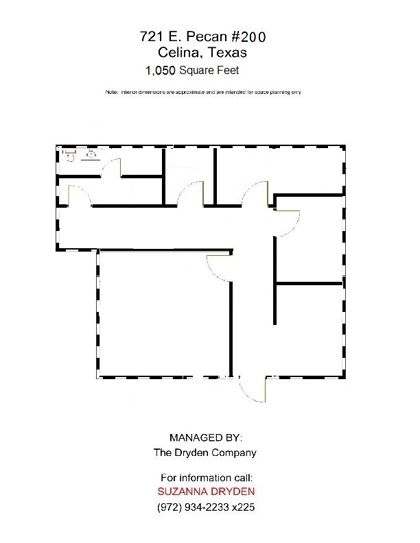 701-717 E Pecan St, Celina, TX à louer Plan d’étage– Image 1 sur 1