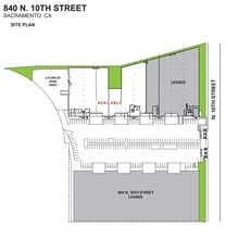 840 N 10th St, Sacramento, CA à louer Plan de site– Image 1 sur 1