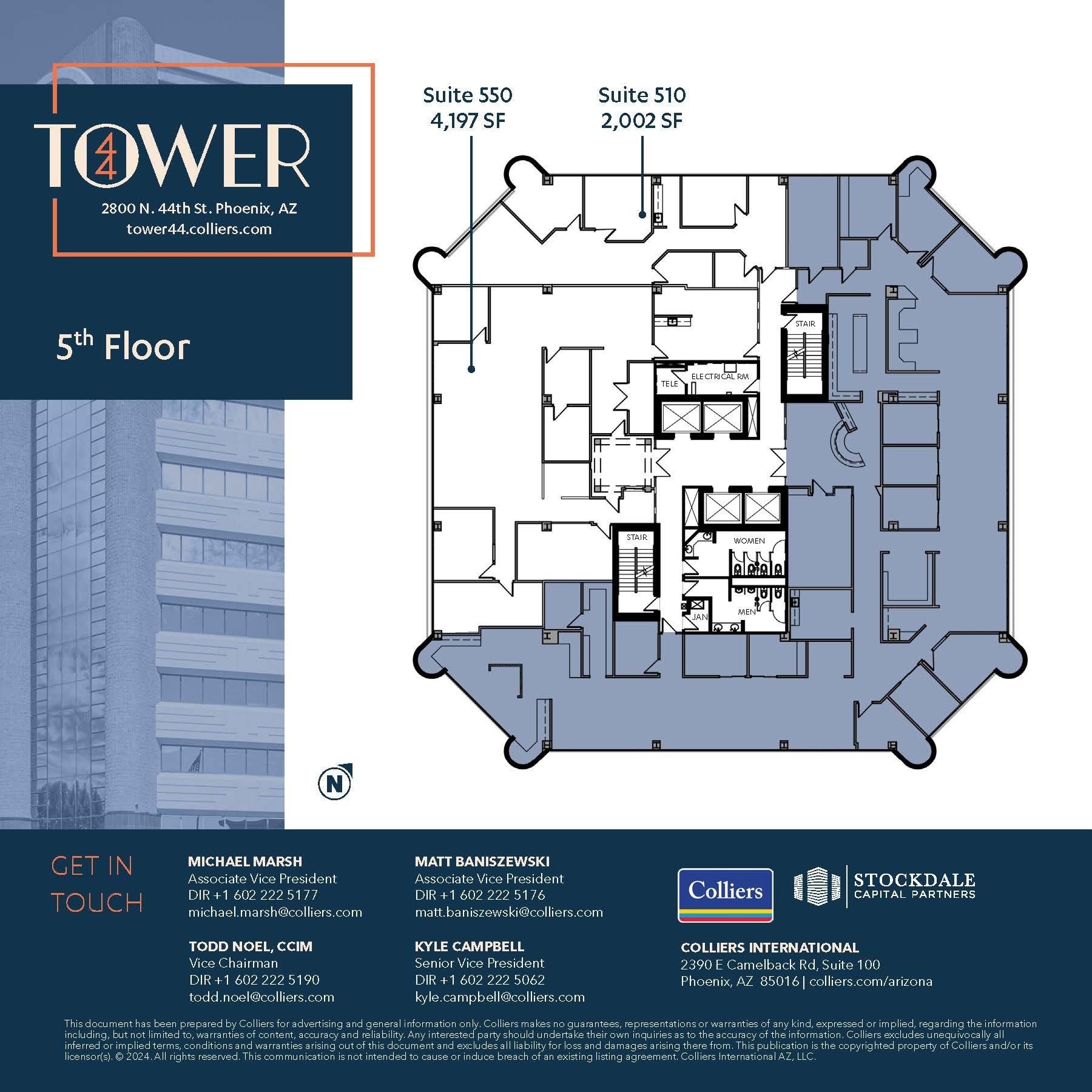 2800 N 44th St, Phoenix, AZ à louer Plan d’étage– Image 1 sur 1