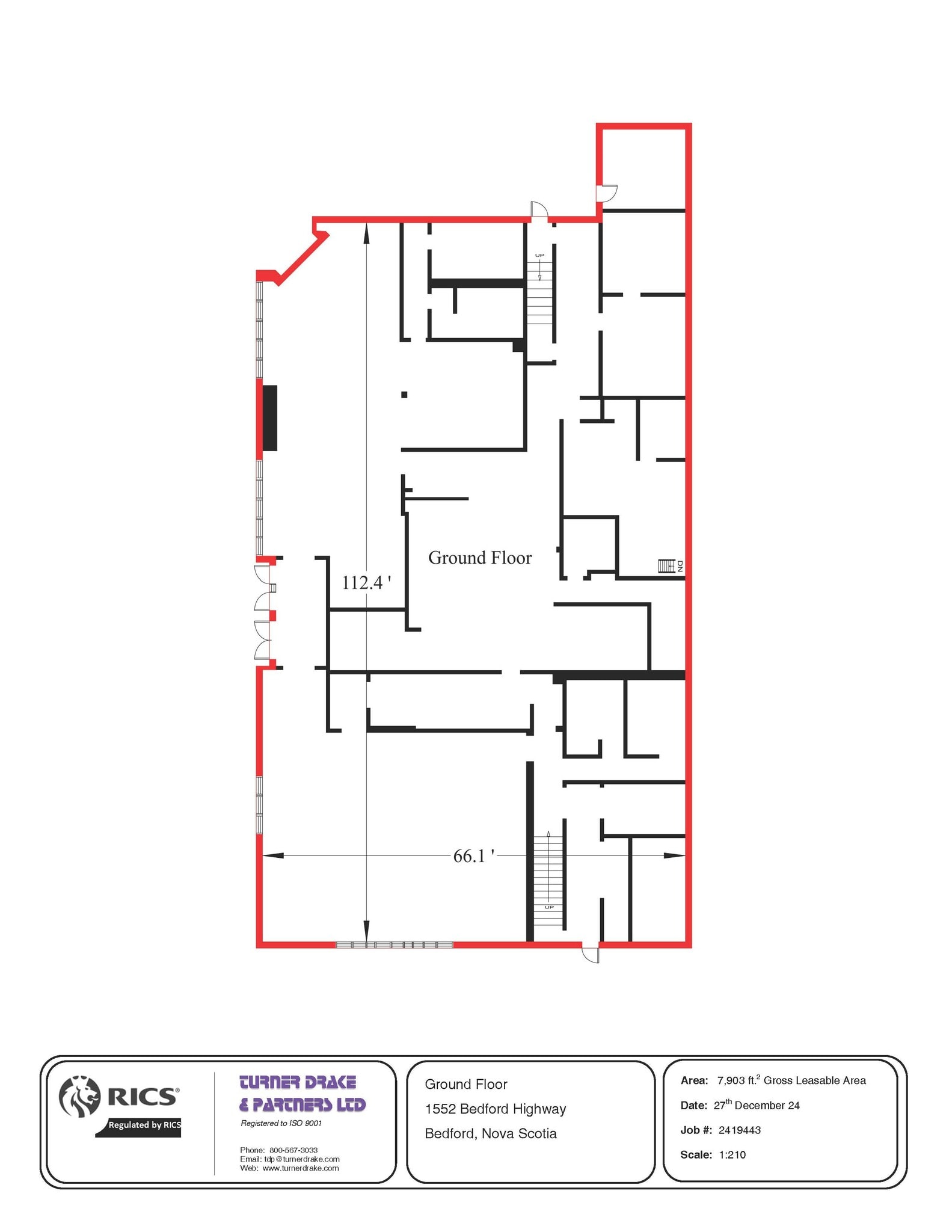 1552 Bedford Hwy, Bedford, NS à louer Plan d’étage– Image 1 sur 1