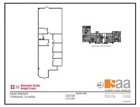 20000 Mariner Ave, Torrance, CA à louer Plan d’étage– Image 1 sur 1