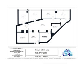 4004 Belt Line Rd, Addison, TX à louer Plan d’étage– Image 1 sur 1