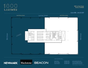 1800 Larimer St, Denver, CO à louer Plan d’étage– Image 1 sur 1