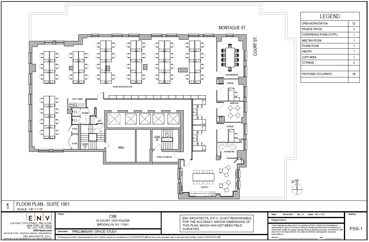16 Court St, Brooklyn, NY à louer Plan d’étage– Image 1 sur 1