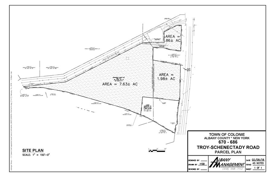 686 Troy Schenectady-Extended Stay Hotel Dev Site, Latham, NY à vendre - Plan cadastral – Image 3 sur 4