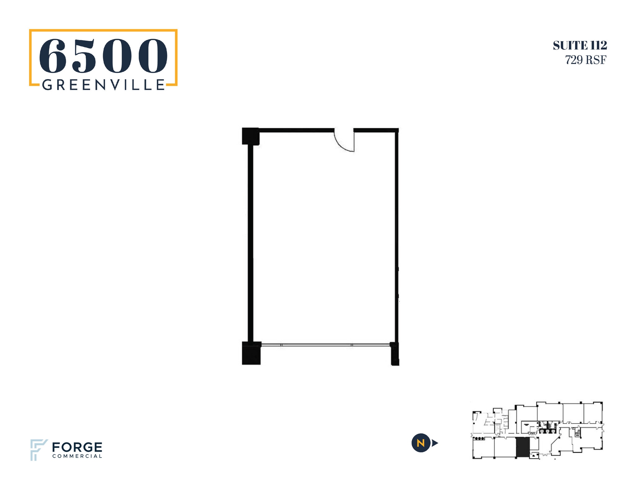 6500 Greenville Ave, Dallas, TX à louer Plan d’étage– Image 1 sur 1