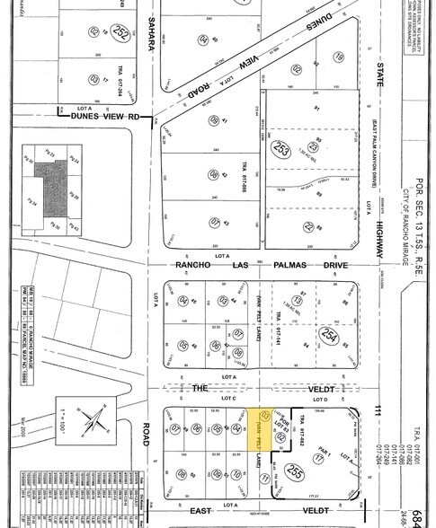 42414 Rancho Mirage Ln, Rancho Mirage, CA à vendre - Plan cadastral – Image 3 sur 3