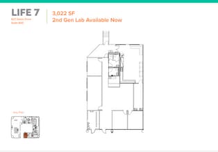 523 Davis Dr, Morrisville, NC à louer Plan d’étage– Image 2 sur 3