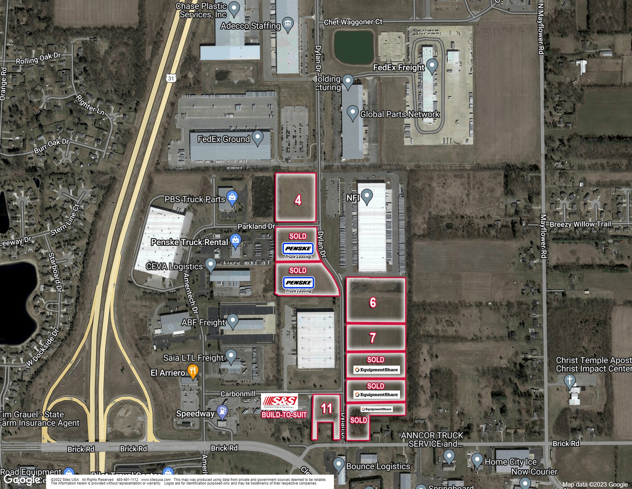 US 31 & Dylan Drive land portefeuille de 4 biens à vendre sur LoopNet.fr Photo de l’immeuble– Image 1 sur 4