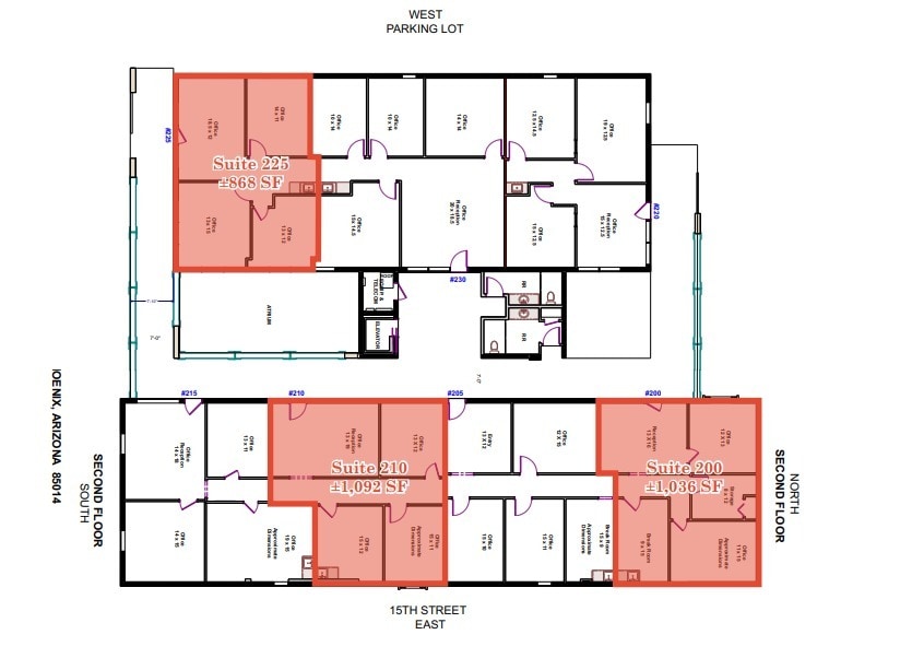 1480 E Bethany Home Rd, Phoenix, AZ à louer Plan d’étage– Image 1 sur 1
