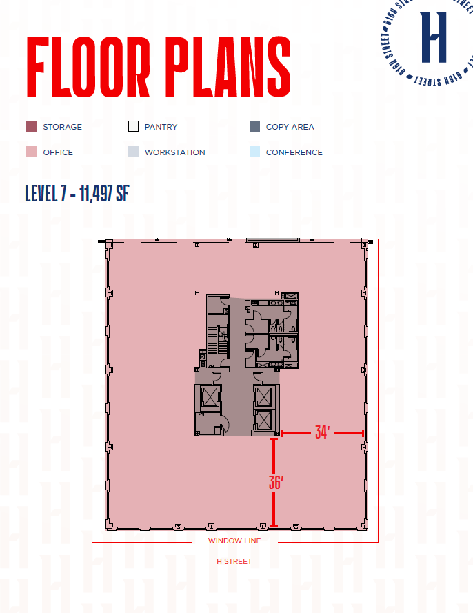 701 7th St NW, Washington, DC à louer Plan d’étage– Image 1 sur 1