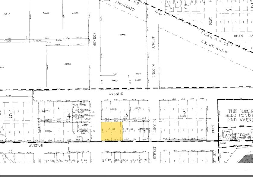 802-810 N Monroe St, Spokane, WA à louer - Plan cadastral – Image 3 sur 8