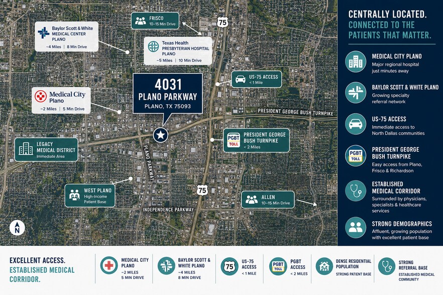 4031 W Plano Pky, Plano, TX à louer - Aérien – Image 2 sur 3