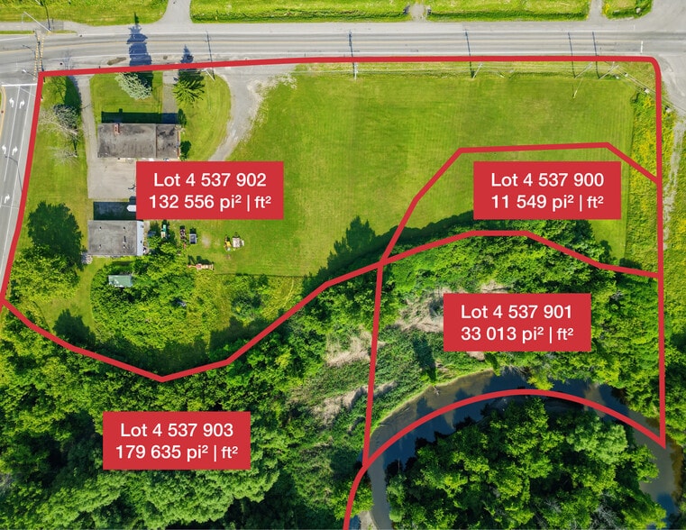 50 Rue Principale N, Delson, QC à vendre - Aérien – Image 2 sur 3