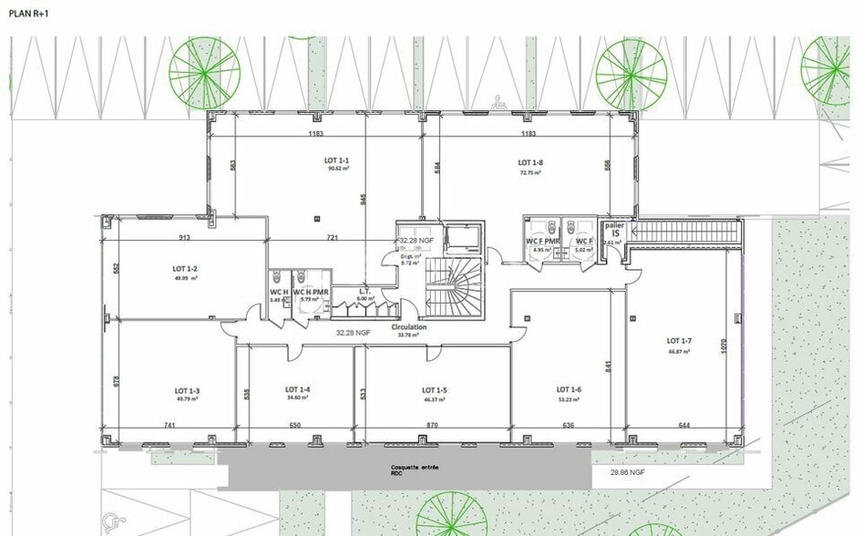 Bureau dans Bessan à vendre - Plan d’étage – Image 3 sur 3