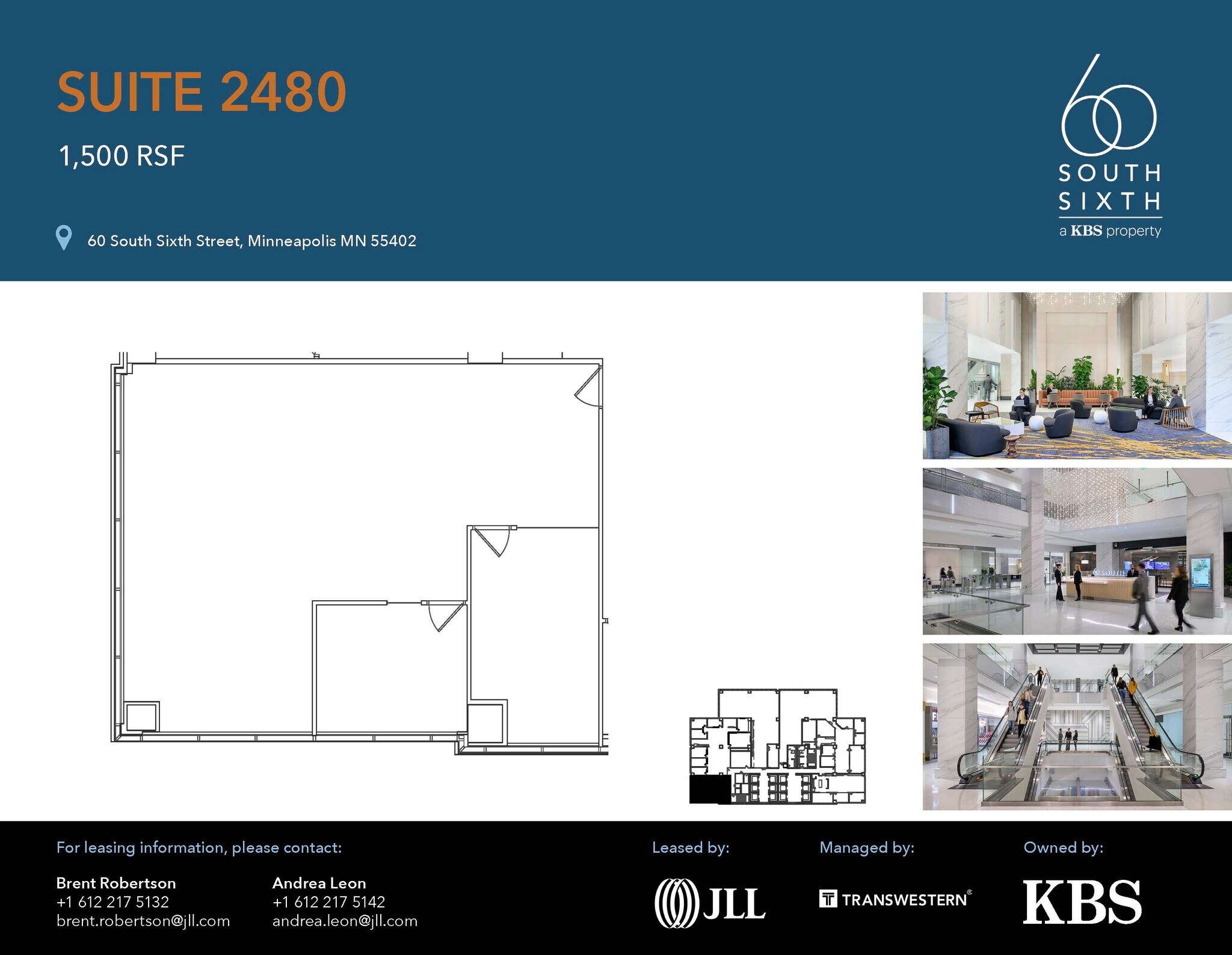 60 S 6th St, Minneapolis, MN à louer Plan d’étage– Image 1 sur 1