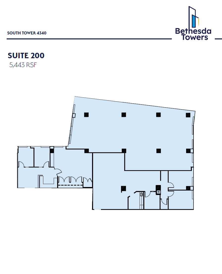 4340 East-West Hwy, Bethesda, MD à louer Plan d’étage– Image 1 sur 1