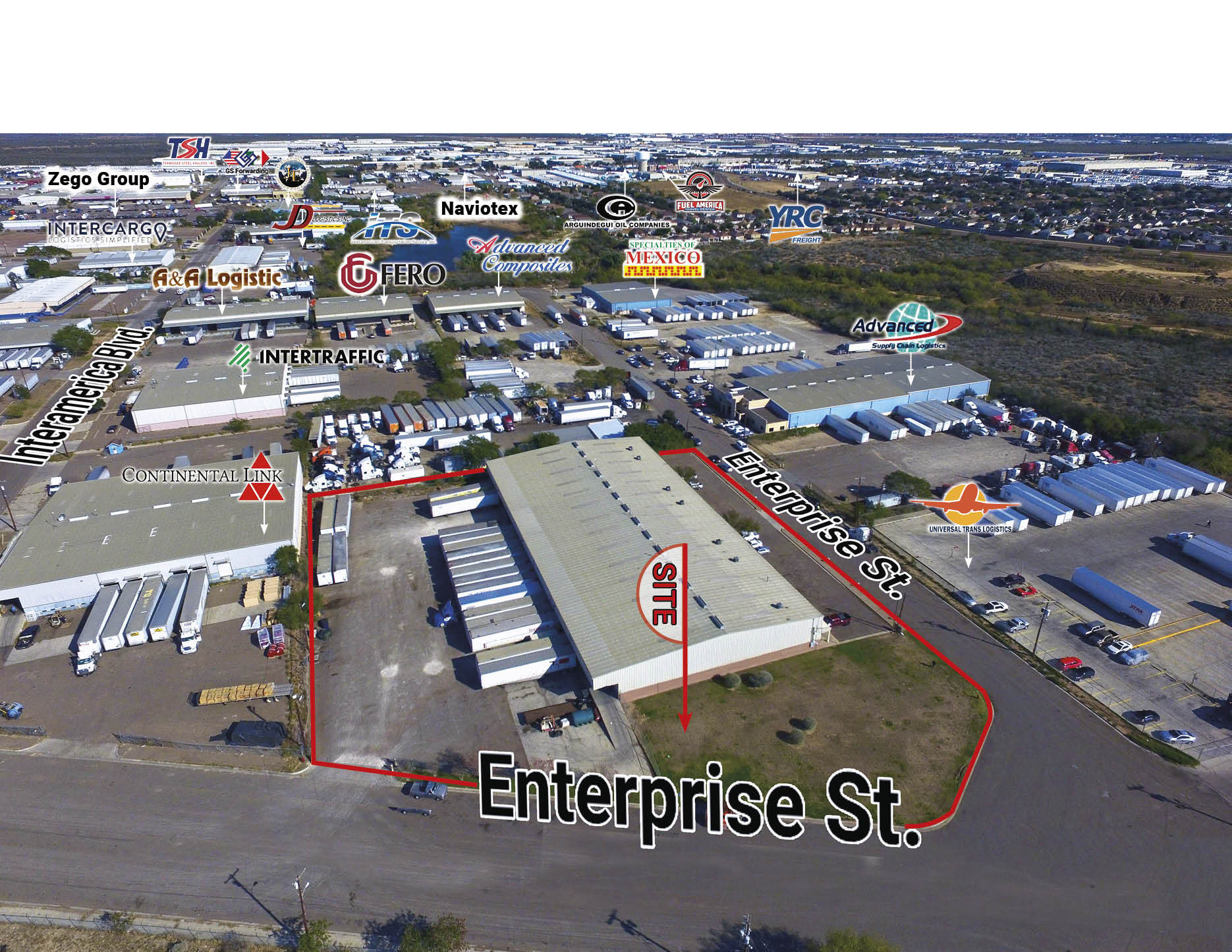 702 Enterprise St, Laredo, TX à louer Aérien– Image 1 sur 7