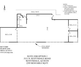 5111 N Scottsdale Rd, Scottsdale, AZ à louer Plan d’étage– Image 1 sur 1