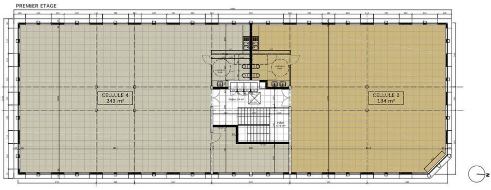 Bureau dans VILLENEUVE-D'ASCQ à louer - Plan d’étage – Image 2 sur 3