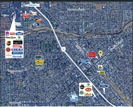 231-233 E Yosemite Ave, Madera, CA - Vue aérienne vue de carte
